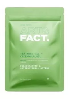 Гидроколлоидные пластыри от прыщей и акне с маслом чайного дерева и календулой Art&Fact. Regeneration and Antibacterial Action Acne Patch