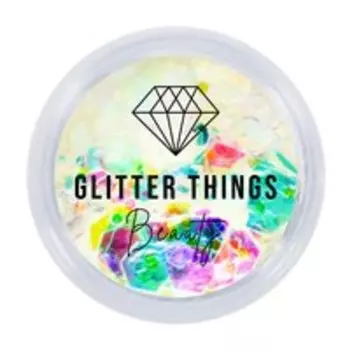 Глиттер-гель для лица, тела и волос Glitter Things Гель-блестки Радужная русалка