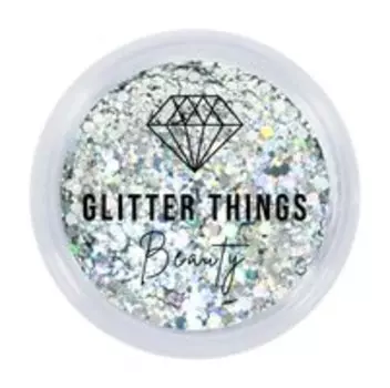 Глиттер-гель для лица, тела и волос Glitter Things Гель-блестки Голографический танец