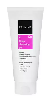 Глубоко очищающий гель для умывания PRUV:ME Cg 3 Deep Cleansing Gel