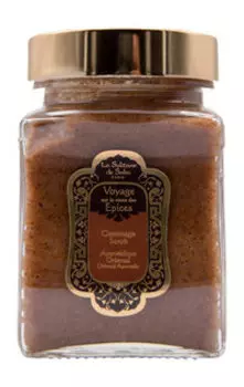 Гоммаж для тела с косточками абрикоса с ароматом амбры, ванили и пачули La Sultane de Saba Voyage sur la Route des Epices Scrub Oriental Ayuverdic