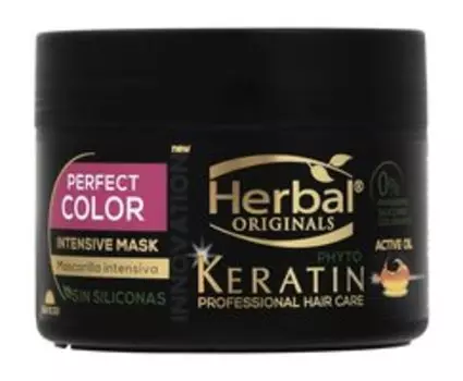 Интенсивная маска для защиты цвета окрашенных волос Herbal Originals Phyto Keratin Perfect Color Intensive Mask