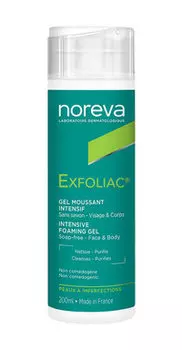 Интенсивный пенящийся гель для лица и тела Noreva Exfoliac Intensive Foaming Gel