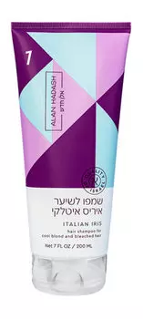 Интенсивный тонирующий шампунь для светлых волос Alan Hadash Italian Iris Hair Shampoo