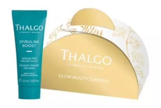 Энергизирующая пилинг-маска для сияния и обновления кожи в мини-формате в подарочной упаковке Thalgo Glow Beauty Surprise Spiruline Boost Radiance Peeling Pro Mask