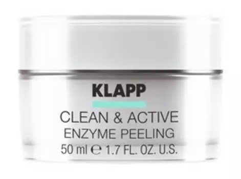Энзимный пилинг для лица с гидролизатом дрожжей Klapp Clean & Active Enzyme Peeling
