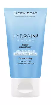 Энзимный пилинг для обезвоженной, сухой и очень сухой кожи лица Dermedic Hydrain3 Hialuro Enzyme Peeling