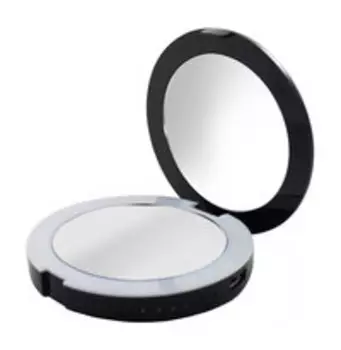 Карманное зеркало с подсветкой и зарядкой для телефона Bespecial Зеркало карманное
