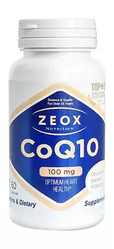 Коэнзим Q10 в капсулах Zeox Nutrition CoQ10 100mg