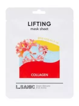 Коллагеновая тканевая маска для лица с эффектом лифтинга L.Sanic Collagen Lifting Mask Sheet