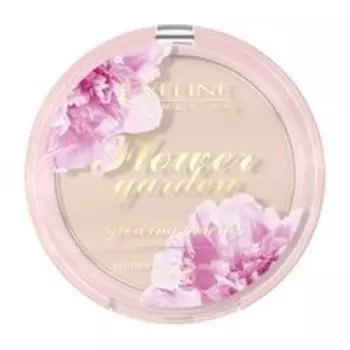 Компактная пудра для лица с эффектом сияния Eveline Flower Garden Glowing Powder
