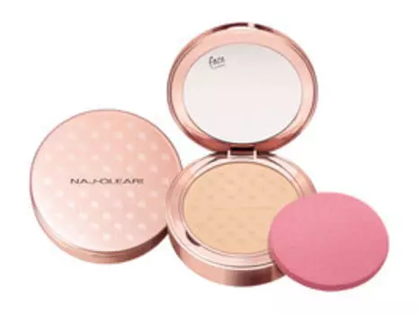 Компактная пудра для лица с гиалуроновой кислотой Naj Oleari Silk Feel Wet and Dry Powder Foundation