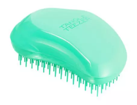Компактная расческа для волос в мини-формате Tangle Teezer The Original Mini Tropicana Green