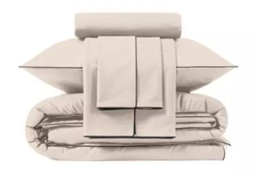 Комплект постельного белья с серебряными нитями Soft Silver Песчаный берег Комплект постельного белья