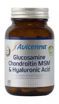 Комплекс для здоровья хрящей и суставов Avicenna Glucosamine Chondroitin MSM & Hyaluronic Acid