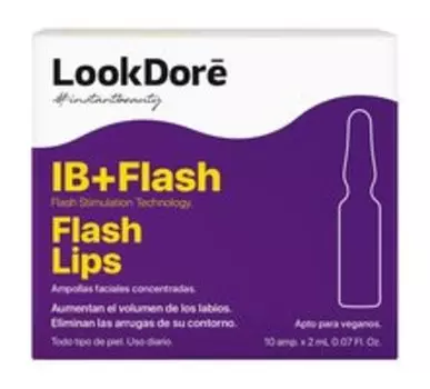 Концентрированная сыворотка для губ в ампулах LookDore Ib Flash Ampoules Flash Lips