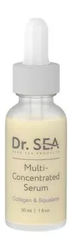 Концентрированная сыворотка для укрепления кожи лица с коллагеном и cкваланом Dr.Sea Collagen & Squalane Multi-Concentrated Serum
