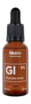 Концентрированная сыворотка-корректор для лица с гликолевой кислотой 5% Likato Professional Glycolic Acid Serum 5%