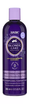 Кондиционер для нейтрализации желтизны осветленных волос Hask Blonde Care Purple Conditioner
