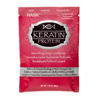 Кондиционер для придания гладкости волосам с кератином Hask Keratin Smooth Smoothing Deep Conditioner Packet