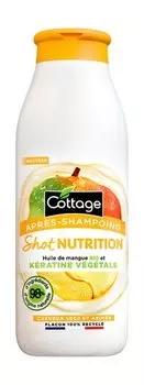 Кондиционер для сухих и поврежденных волос с растительным кератином и маслом манго Cottage Shot Nutrition Plant-Based Keratin and Organic Mango Oil Conditioner