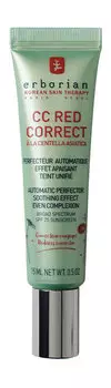Корректирующий крем для лица против покраснений и других несовершенств кожи Erborian CC Red Correct Redness Corrector SPF 25 Travel Size