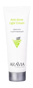 Корректирующий крем-гель для жирной и проблемной кожи лица Aravia Professional Anti-Acne Light Cream