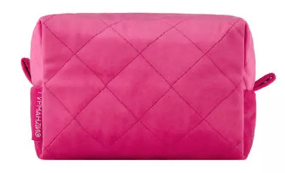Косметичка Гурмандиз Бархатная косметичка Квадратная Фуксия