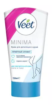 Крем для депиляции в душе для чувствитильной кожи с алоэ вера и ароматом фиалки Veet Minima Крем для депиляции В душе