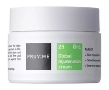 Крем для комплексного омоложения кожи лица с ниацинамидом PRUV:ME Grc 25 Global Rejuvenation Cream
