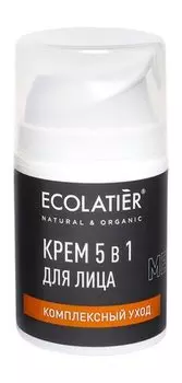 Крем для лица 5-в-1 Ecolatier Men Комплексный уход Крем для лица