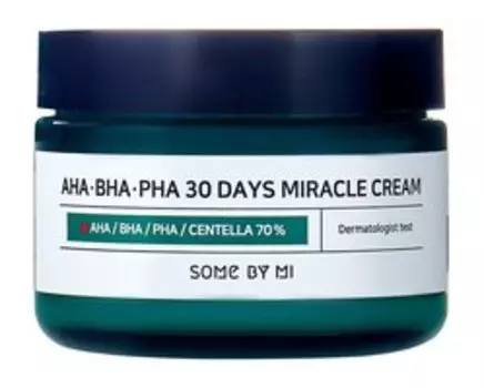 Крем для лица с BHA, AHA и PHA кислотами Some by Mi AhaBhaPha 30 Days Miracle Cream