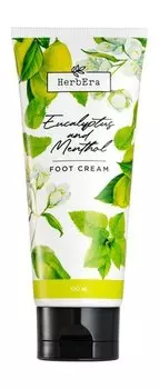 Крем для ног с ароматом эвкалипта и ментола HerbEra Eucalyptus and Menthol Foot Cream
