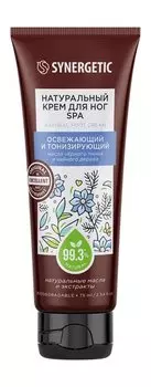 Крем для ног с маслами черного тмина и чайного дерева Synergetic Natural Foot SPA Cream Освежающий и тонизирующий