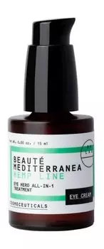 Крем для области вокруг глаз с ниацинамидом Beaute Mediterranea Hemp Line Eye Hero All-in-1 Treatment