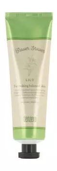 Крем для рук и ногтей с ароматом лилии Tenzero Flower Shower Hand & Nail Cream Lily