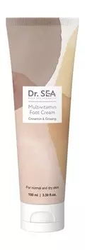 Крем для сухой и потрескавшейся кожи ног с корицей и женьшенем Dr.Sea Cinnamon & Ginseng Multivitamin Foot Cream