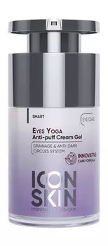 Крем-гель от отеков и темных кругов с пептидами Icon Skin Smart Eyes Yoga Anti-Puff Cream Gel Peptides