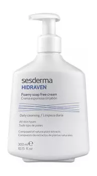 Крем-пенка для умывания на основе растительных экстрактов Sesderma Hidraven Foamy Soap Free Cream