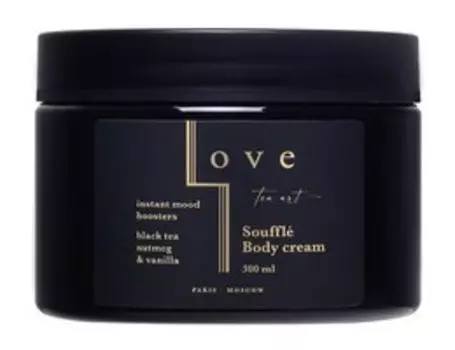 Крем-суфле для тела с ароматом черного чая, мускатного ореха и ванили Love Tea Art Souffl Body Cream Black Tea and Nutmeg Vanilla