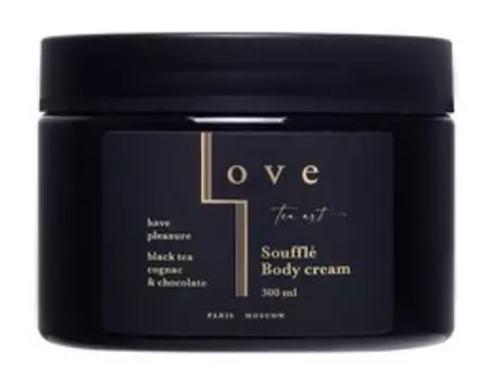 Крем-суфле для тела с ароматом черного чая, коньяка и шоколада Love Tea Art Souffl Body Cream Black Tea and Cognac Chocolate