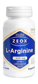 L-аргинин в капсулах Zeox Nutrition L-Arginin 500 mg