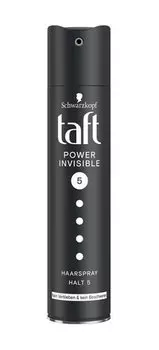 Лак для укладки тонких и истощенных волос Тафт Power Invisible Haarspray Halt 5