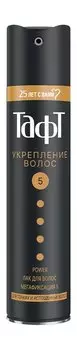 Лак для укладки тонких и истощенных волос Тафт Power лак для волос Мегафиксация 5