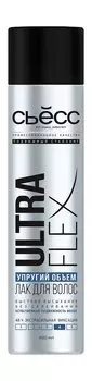 Лак для укладки волос экстрасильной фиксации Сьёсс Ultra Flex Упругий объем 4