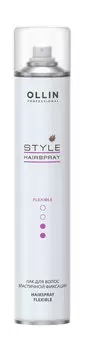 Лак для волос эластичной фиксации Ollin Professional Style Flexible Hairspray