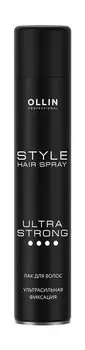 Лак для волос ультрасильной фиксации Ollin Professional Style Ultra Strong Hair Spray