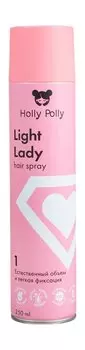 Лак легкой фиксации для естественного объема волос Holly Polly Light Lady Hair Spray