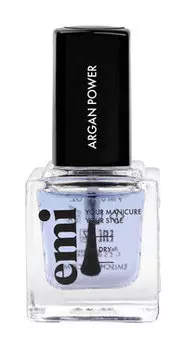 Лаковая основа для восстановления натуральных ногтей с маслом арганы Emi Argan Power
