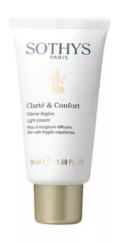 Легкий крем для чувствительной и склонной к куперозу кожи лица Sothys Clarte & Confort Light Cream